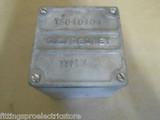 OZ GEDNEY YS-040404 NEMA 4 CAST IRON ENCLOSURE