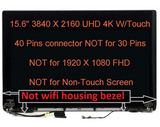 15.6" 4K Lcd Screen Touch Full Top Assembly Dell Xps 15 9560 3840X2160 0Y2Xnd