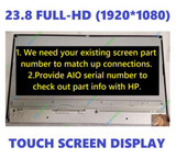Hp Pavilion Aio 24-Xa0057C 24-Xa0065Qe Lcd Led Touch Screen 23.8" Fhd Display