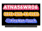 Atna56Wr06 Edp 40 Pin Am-Oled 3840×2160 Uhd Glossy 60Hz Led Display Replacement