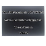 14" Asus Zenbook 14X Ux5401 Oled 2.8K Lcd Touch Screen Assembly Complete Display
