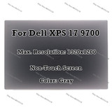 Gray 17.0" Fhd Lcd Non-Touch Screen Assembly For Dell Xps 17 9700 Precision 5750