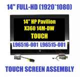 Replacement Hp Pavilion X360 14M-Dw0013Dx Lcd Display Touch Whole Hinge Up