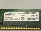 Crucial 1Gb Pc2-5300 Ddr2-667Mhz Ecc Unbuffered 240-Pin Dimm Ct12872Aa667.9Fe