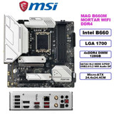 Msi Mag B660M Mortar Wifi Ddr4 Motherboard M-Atx Intel B660 Lga1700 Sata3 Hdmi