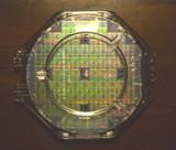 6" Silicon Wafer - Performance Semi R4000 Mips Cpu Wafer With Shipping Case.