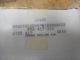 Brady WMS-417-322 BradySleeve Brady Sleeve Wire Marker