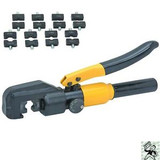 New Hydraulic Electric Wire Crimping Tool Set Crimper and 8 Dies Automotive