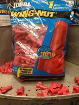 IDEAL TOOLS 30-652 Wing-Nuts RED  BAGS OF 500. Lot Sale Of (2)