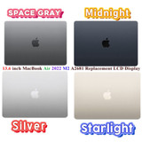 Led Lcd Screen Display Assembly For Macbook Air A2681 2022 M2 Emc 4074 Silver A+