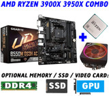 Amd Ryzen 9 3900X 3950X Cpu+Gigabyte B550M Ds3H Ac Wifi Bt Am4 Motherboard Combo