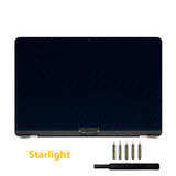 A2681 Starlight Lcd Screen Replacement Assembly For Macbook Air M2 2022 13" New