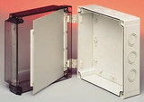 FIBOX UL PCM 150/100 T ENCLOSURE, DIN RAIL, POLYCARBONATE, GRAY