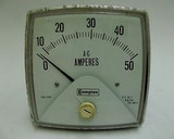 016-02AA-LSNT Crompton Instruments 0-50 AC Amperes Panel Board Meter