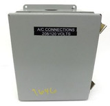 HOFFMAN JUNCTION BOX ENCLOSURE A12108CH, PANEL MOUNT, STEEL, GREY, 12 X 10 X 8
