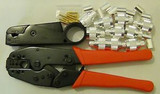 10 N Male SILVER Connector LMR-400 + PRO 3-BLADE Metal Cable STRIPPER+ CRIMPER