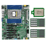 Supermicro H11Ssl-I + Amd Epyc Cpu + 8Gb  4 ~ 32Gb  8 Ram Optional Combination