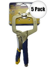 Irwin Vise Grip 11R 5 Pk C-Clamp Locking Pliers New