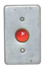APPLETON ELECTRIC FSK-1J Cover,Pilot Lamp,Red,1Gang,Steel