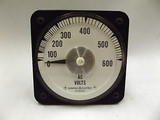 50-105021SJSJ1 AB-30 General Electric A-C 0-600 Volt Panel Board Voltmeter