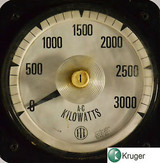 I-T-E  kilovars meter 0 to 3000 kilowatts  077-218