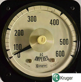 Crompton instruments amperage meter 0 to 600 Amp 077-08AA-LSSJ-PE.