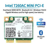 Intel 7260 7260Hmw Mini Pcie Wifi Card Wireless Bluetooth Network Adapter For Pc