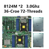 Intel Xeon Platinum 8124M 3.0Ghz 18-Croe 2 + Supermicro X11Dpi-N-Ct Motherboard