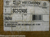 WIEGMANN SC242406 SCREW COVER NEMA1 PULL BOX WITH KNOCKOUTS