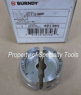 Burndy U4CRT Crimper Crimping U die Hydraulic 12 TON Crimp #4 CU index 8 NEW