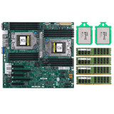 Supermicro H11Dsi-Nt Motherboard + 2X Amd Epyc 7532 32 Cores Cpu + 128Gb Ram