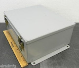 HOFFMAN A1210CHQR ENCLOSURE ELECTRIC BOX 12X10X5 ELECTRICAL PANEL BOX USED