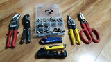 Klein Compression Tool VDV211-063+cable pro strop PS11+ Wiss snips+lot more.