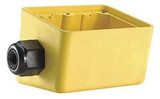 LEVITON 3300-2Y Portable Outlet Box, Angled Pendant, 2Gang