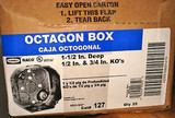 25 Hubbell Octagon Box 4 2 1/2 & 2 3/4 Knockouts 1-1/2 Deep 127 Outlet Boxes