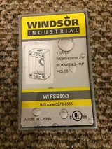 1box of 20, 1 gang weatherproof electric box with 3 holes 1/2inch 1box of 20, 1 gang weatherproof electric box with 3 holes 1/2inch