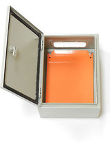 NEW LOCKABLE/KEY ENCLOSURE W/B.PLATE 400x300x150 16x12x6 INDOOR/OUTDOOR