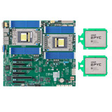 Supermicro H12Dsi-N6 E-Atx Motherboard + 2X Amd Epyc 7542 Cpu 32 Cores 2.9Ghz-