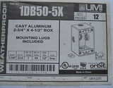 case of 12 boxes 1DB50-5X Cast Aluminium 5  X 1/2 Bell box Waterproof deep