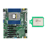 Supermicro H11Ssl-I Mainboard + Amd Epyc 7402 Cpu 24 Cores 2.8 Gh Up To 3.35 Ghz