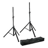 Brand New Stellar Labs Speaker Stand Kit-Two Stands, Xlr Cables, Gig Bag