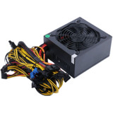 2400W Mining Power Supply For 6 / 8 Gpu Mining Miner Graphic Cards 1060/1070/370