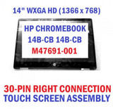 M47691-001 Lcd Touch Screen Digitizer Display Hp Chromebook X360 14B-Cb0013Dx