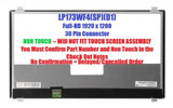 Lp173Wf4 Spd1 Lp173Wf4(Sp)(D1) Ips 1920X1080 30 Pin Lcd Led Panel Laptop Screen