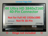 New Lenovo Yoga 910-13Ikb 13.9" 4K Uhd Lcd Touch Screen Digitizer Lp140Ud1-Spa1