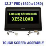 Samsung Chromebook Xe521Qab 12.2" Lcd Touch Display Screen Assembly Hinge Up
