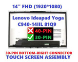 Lenovo Ideapad Yoga C940-14Iil Lcd Screen Display Assembly Fhd 5D10S39595