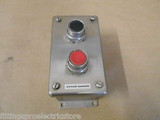 HOFFMAN E-2PBSS STAINLESS STEEL 2 HOLE PUSH BUTTON ENCLOSURE WITH BUTTONS