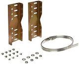 BUD Industries BPM-22260 Steel Pole Mount Bracket Kit for Electronics Enclosure