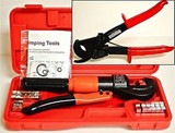 Combo Pack - Hydraulic Crimping Tool Kit 8 Ton & Ratchet Cable Cutter 240 SQ-MM
